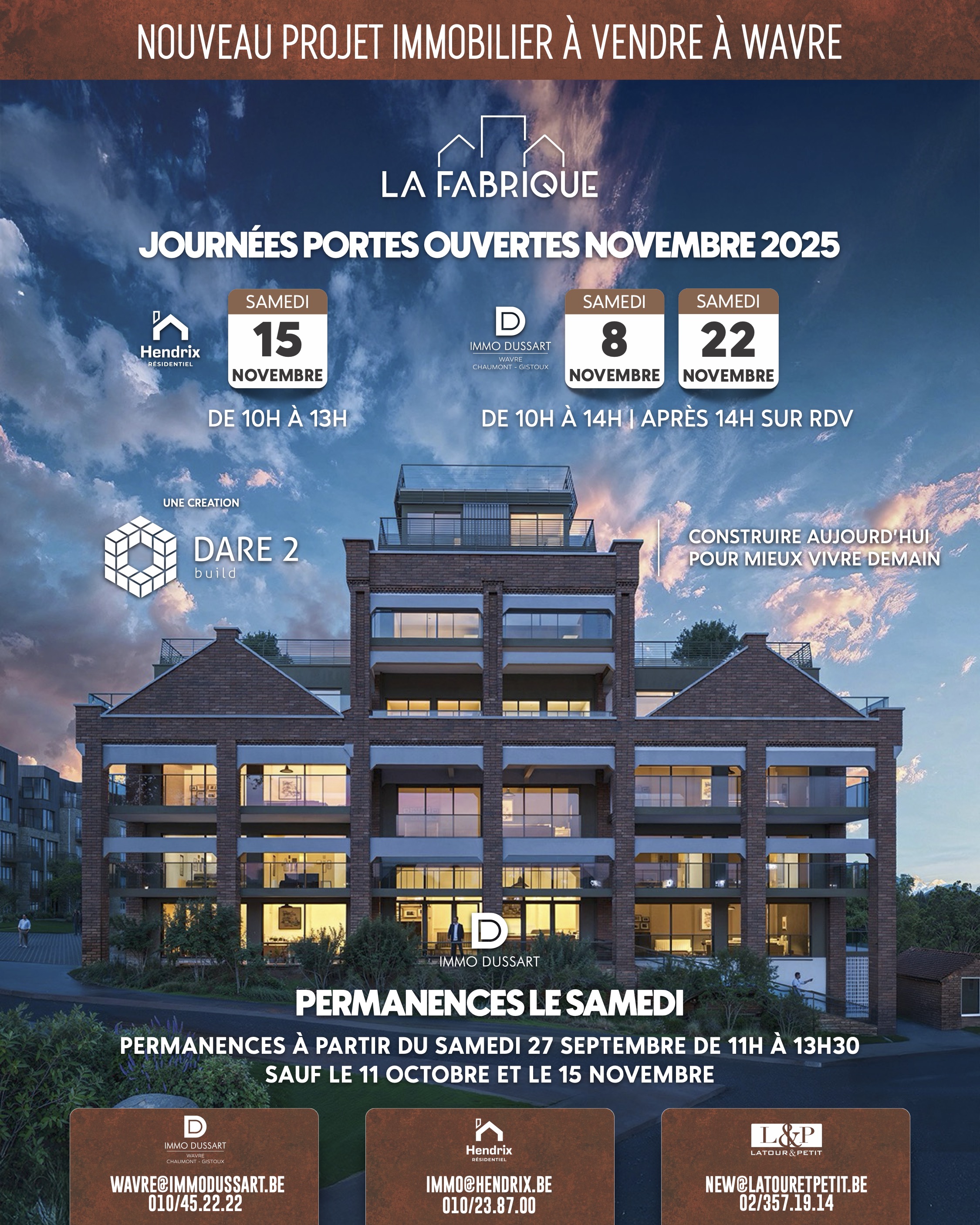 Journées portes ouvertes du mois de novembre.